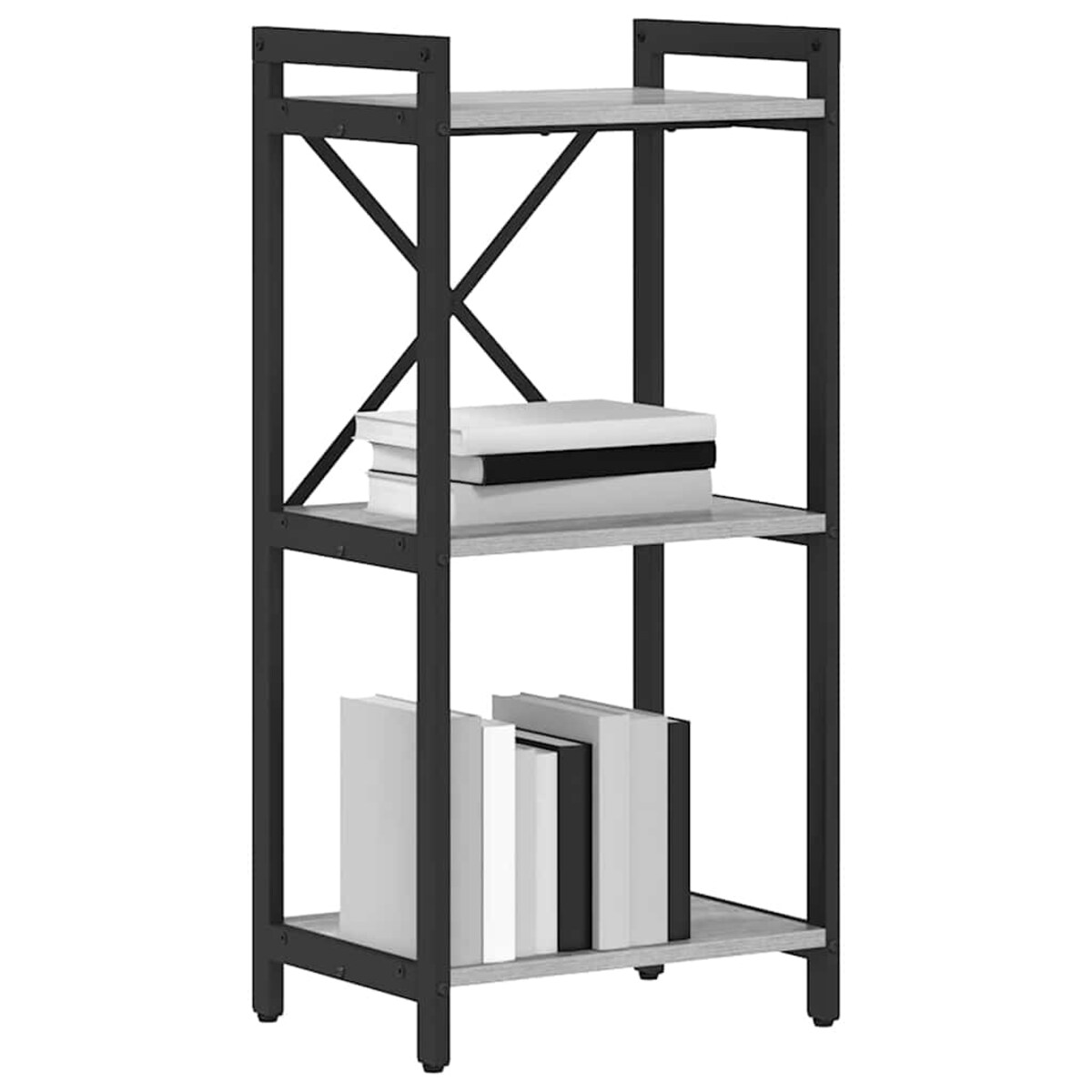 vidaXL Półka na książki Szary dąb sonoma 40 x 30 x 83 cm