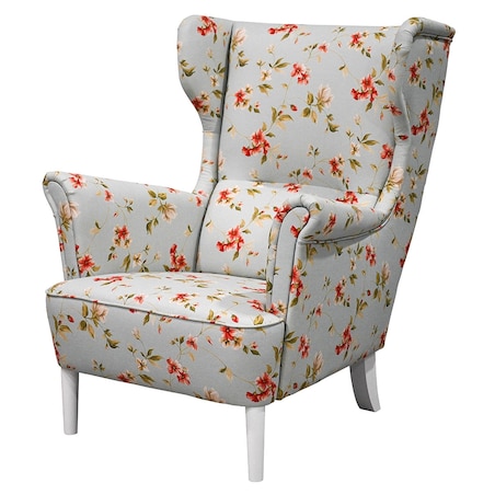 Fotel klasyczny Paul - kwiaty - 82cm x 101cm x 93cm