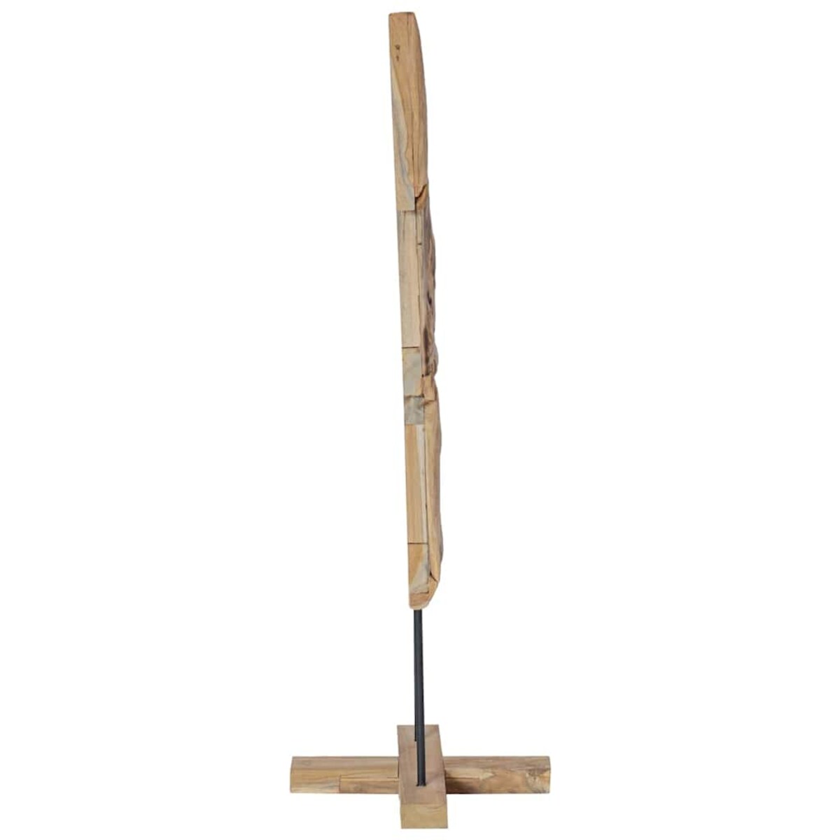 vidaXL Choinka z podstawą Brązowy 120 cm Lite drewno tekowe