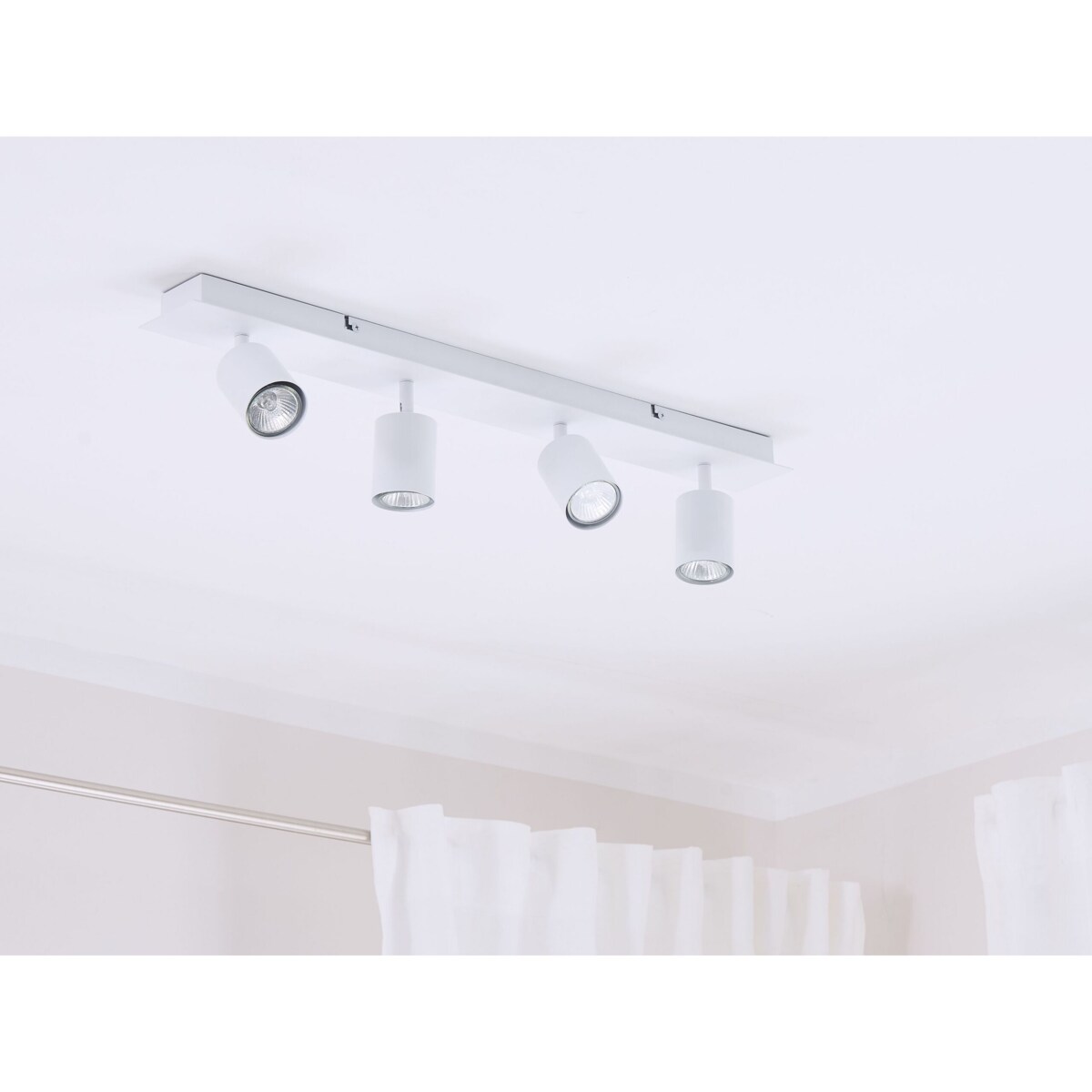 Lampa spot 4-punktowa TIGRIS Regulowana Metal Biały
