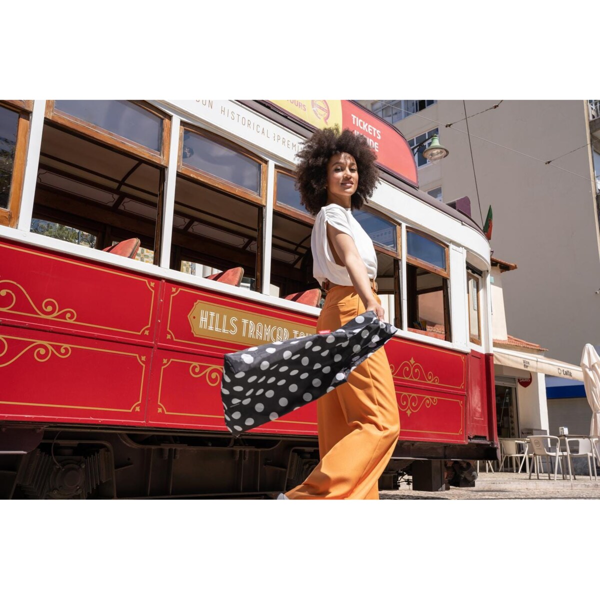 Siatka MINI MAXI SHOPPER, dots white