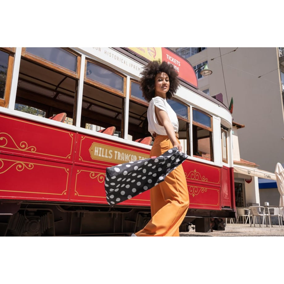 Siatka MINI MAXI SHOPPER, dots white