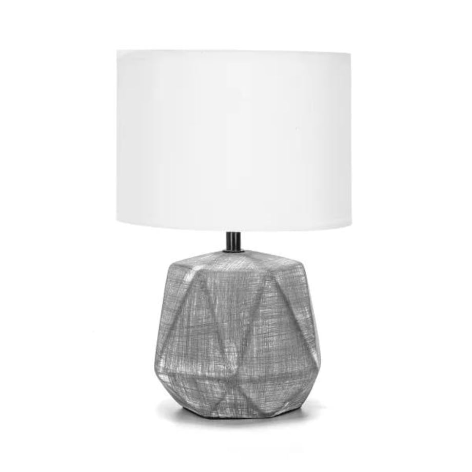 Ceramiczna lampa stołowa TRI GREY 29 cm