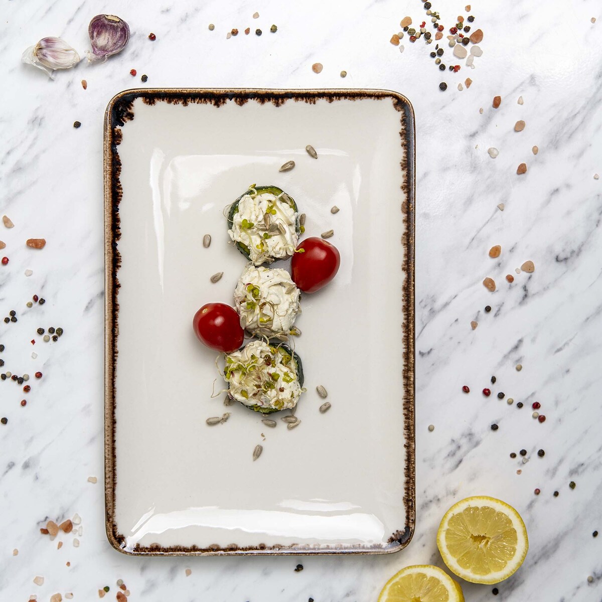 Talerz prostokątny Vanilla, 300x150 mm