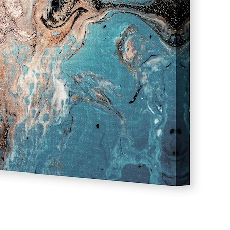 Obraz na płótnie Puring Blue&Gold, 70 x 100 cm