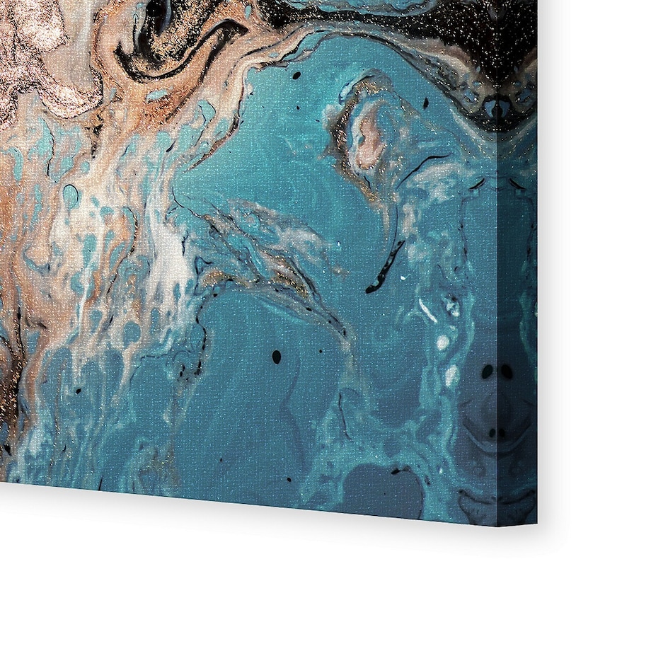 Obraz na płótnie Puring Blue&Gold, 70 x 100 cm