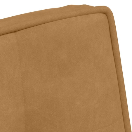 vidaXL Fotel z podnóżkiem, brązowy, obity aksamitem