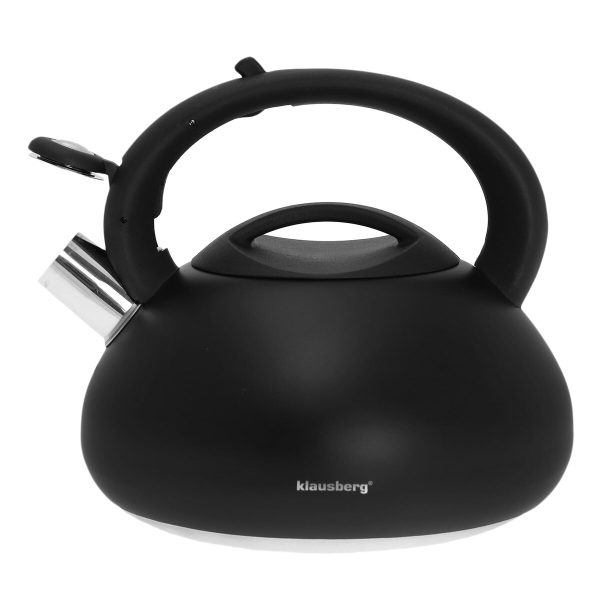 Czajnik stalowy z gwizdkiem czarny 2.7L KLAUSBERG