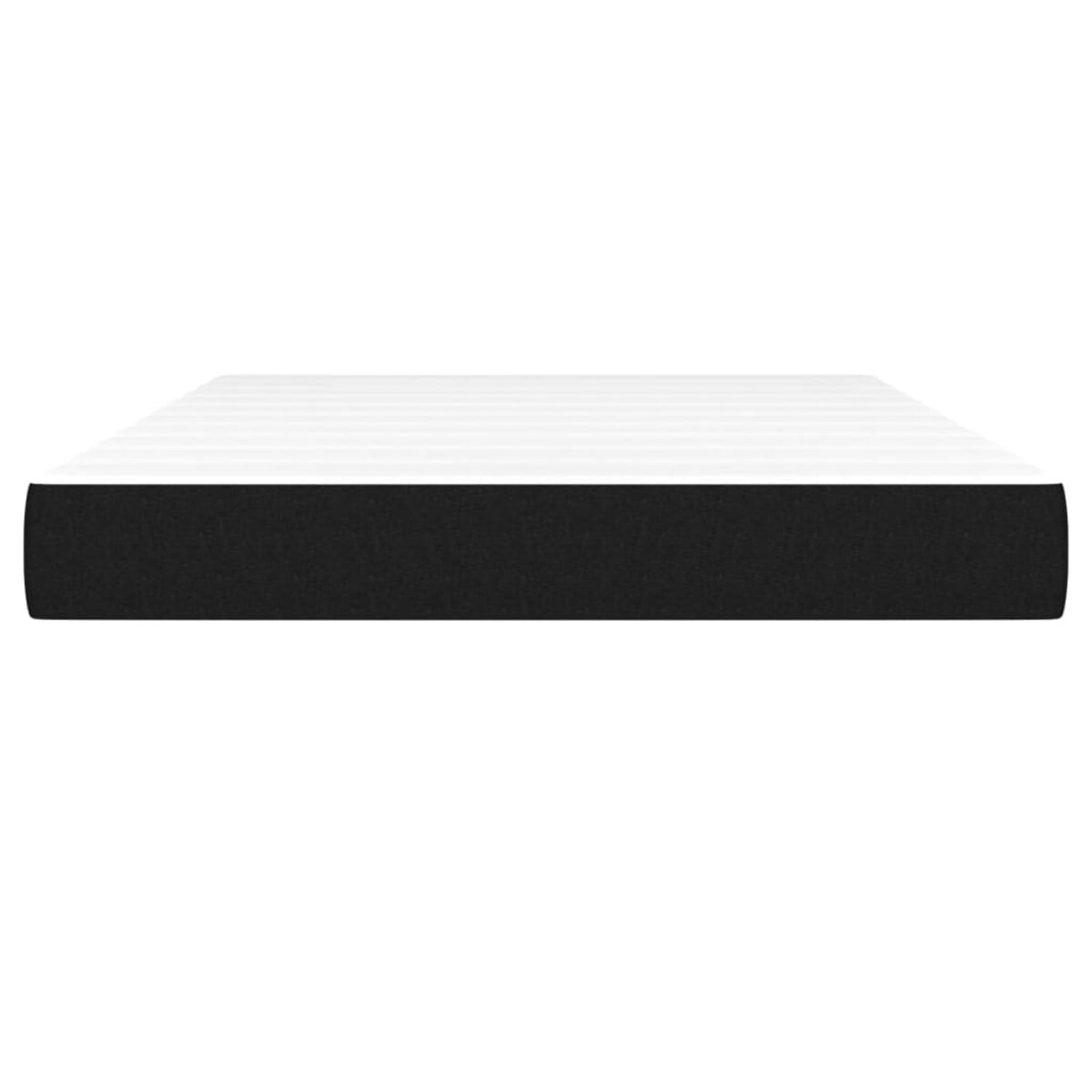 vidaXL Materac kieszeniowy, czarny, 140x190x20 cm, tkanina