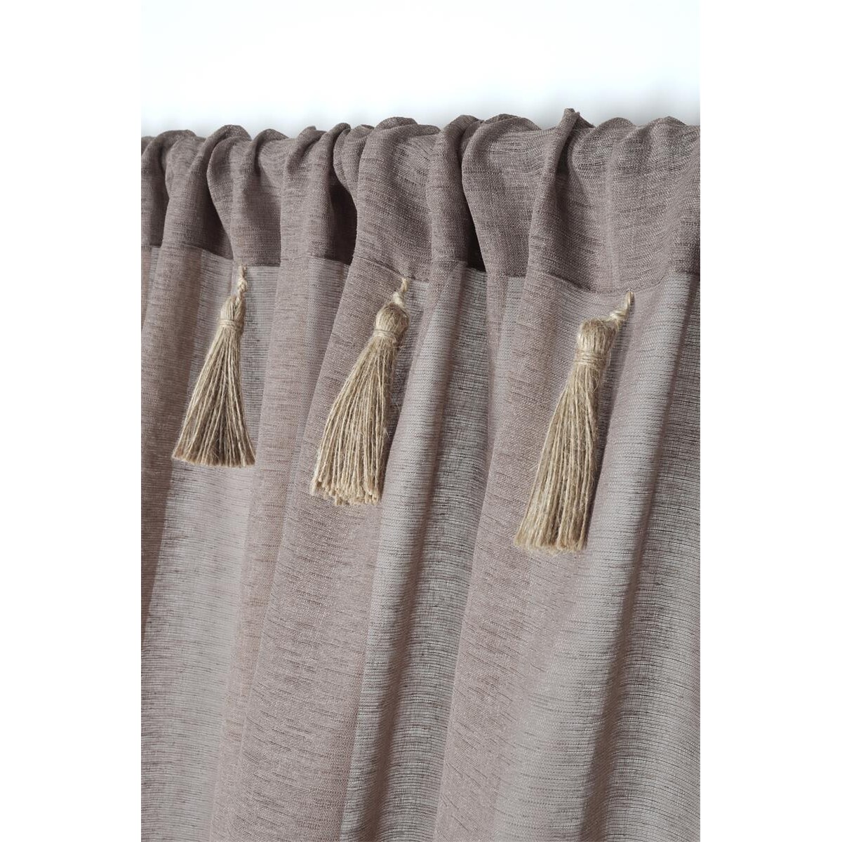 Firana z frędzlami, IBIZA, 140 x 260 cm