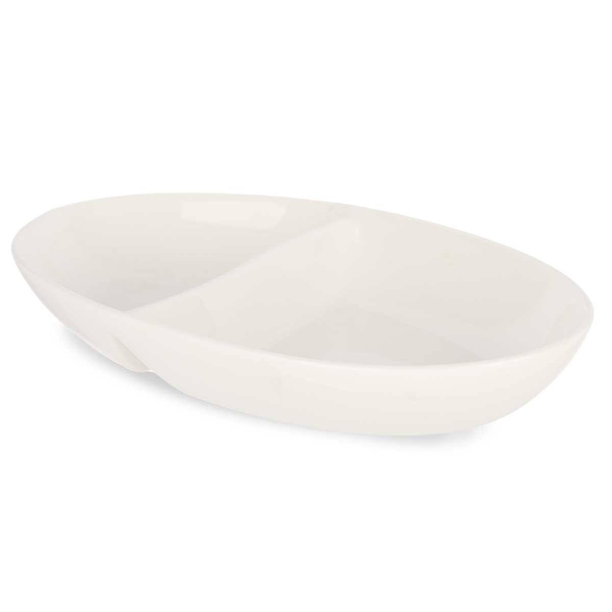 Talerz na przekąski porcelanowy OVAL, 12 x 20 x 3 cm