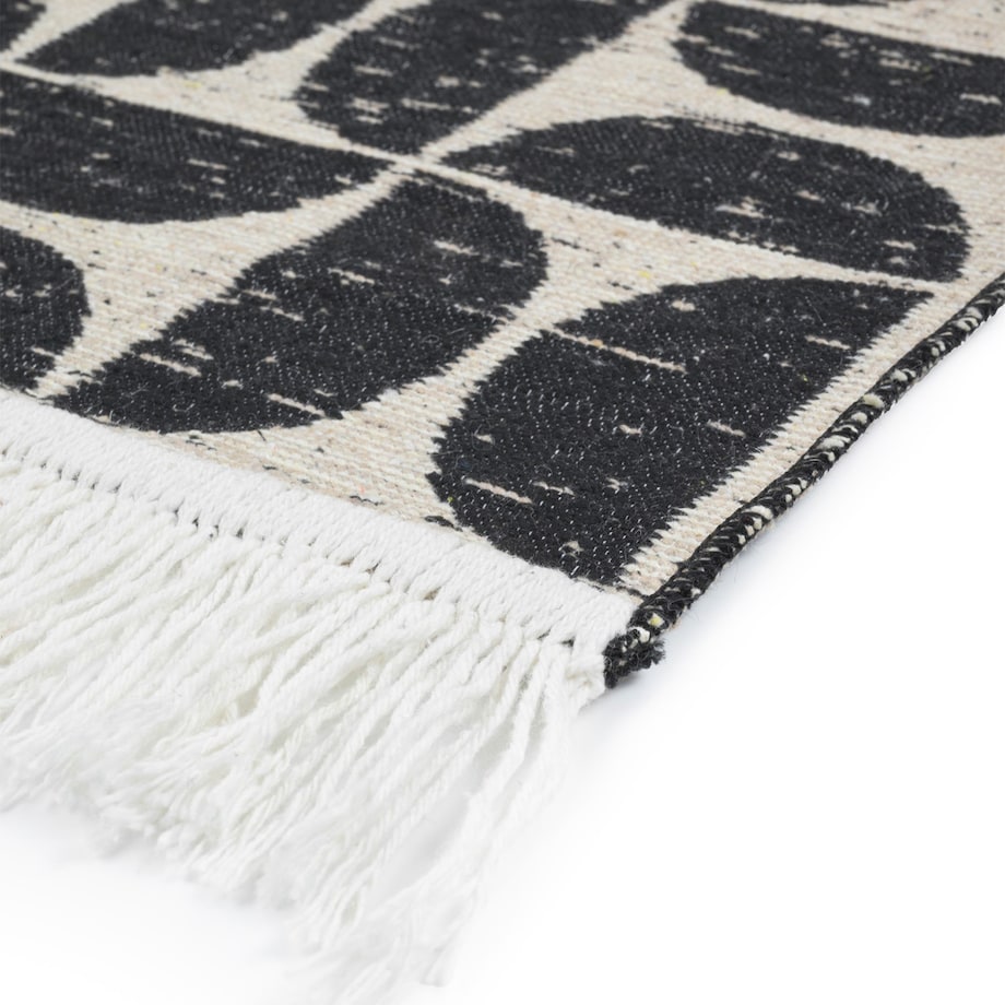 Dywan Kilim Modern 60x120 cm e-floor Pure czarny