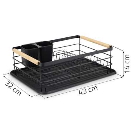 Suszarka do naczyń ociekacz stojąca tacka Massido + dozownik na płyn