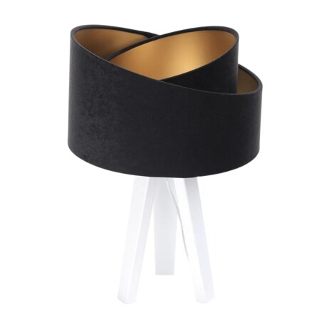 Lampa stołowa GEMSTONE czarna/złota/biała