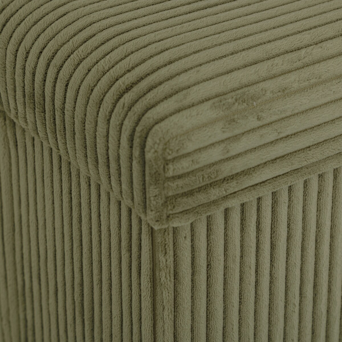 Podwójna pufa składana ARUM sztruksowa 76 x 38 x 38 cm