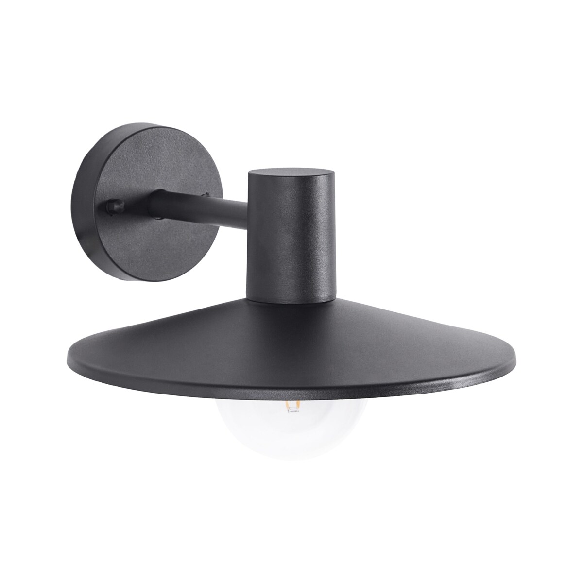 Lampa ścienna zewnętrzna czarna BARALIA