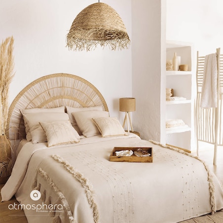 Poduszka dekoracyjna Sea view haftowany wzór, 40 x 40 cm