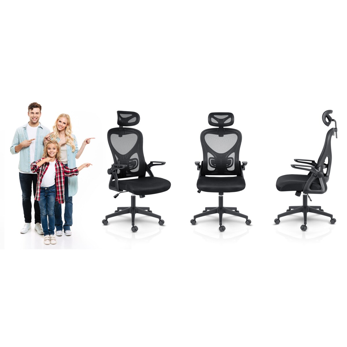 Fotel biurowy regulowany obrotowy mikrosiatka Sofotel