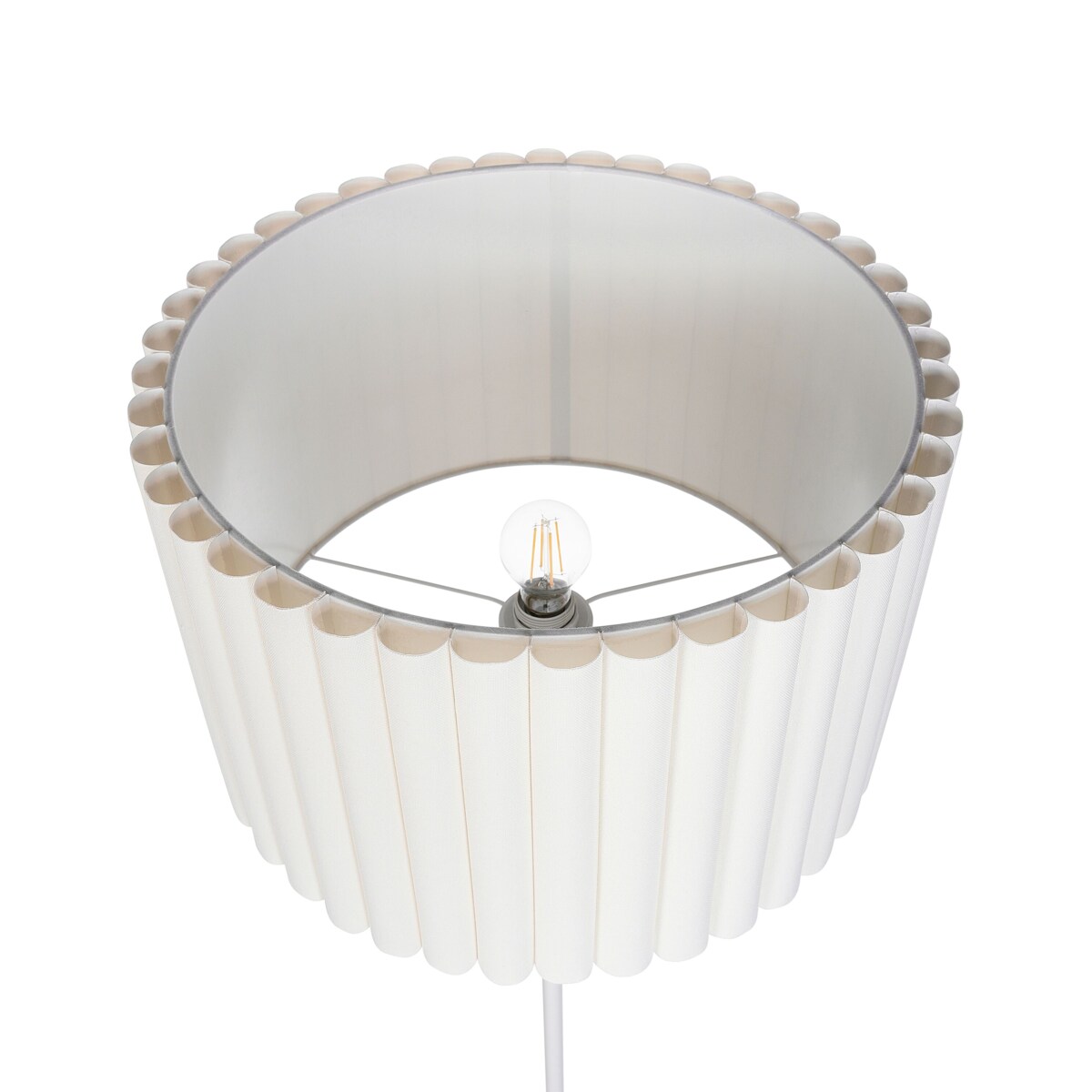 Lampa podłogowa LOURENS Metal Kremowy