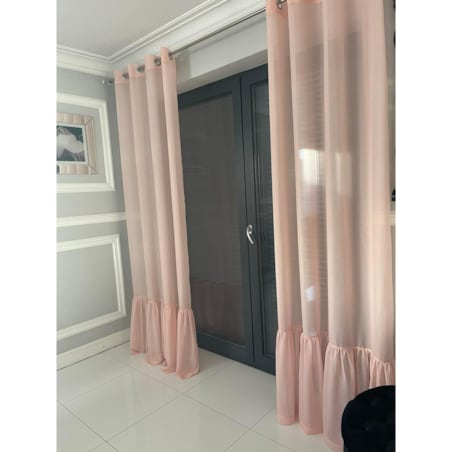 firana "pleat" z falbanką 140x250 cm