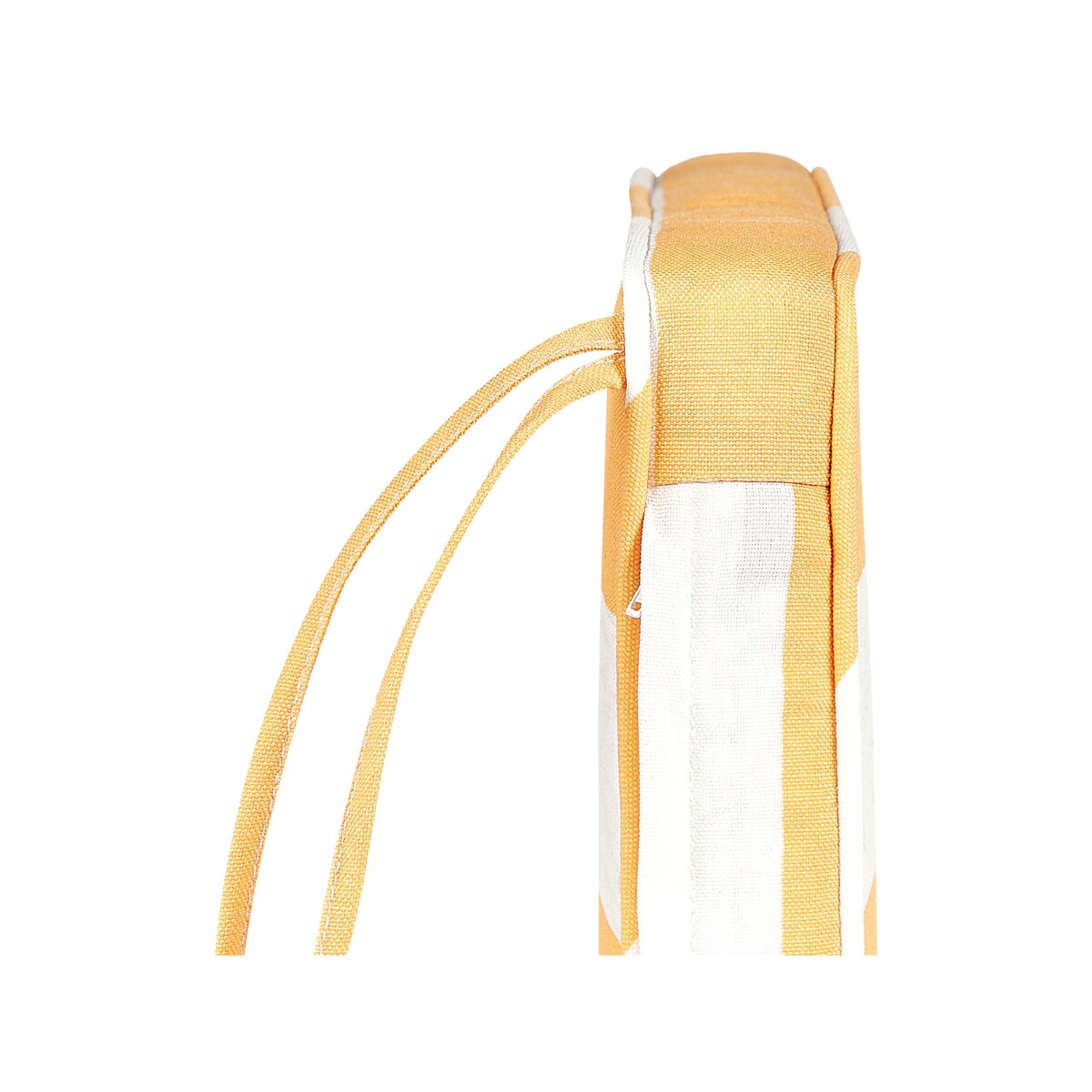 Zestaw 6 poduszek na krzesła ogrodowe w paski żółto-biały TOLVE