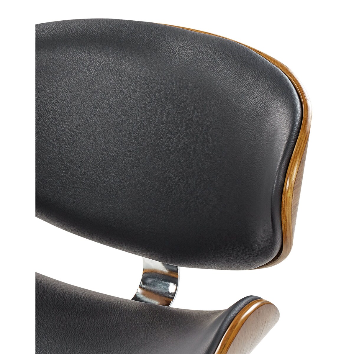 Krzesło biurowe Obrotowy ROTTERDAM Ekoskóra Czarny