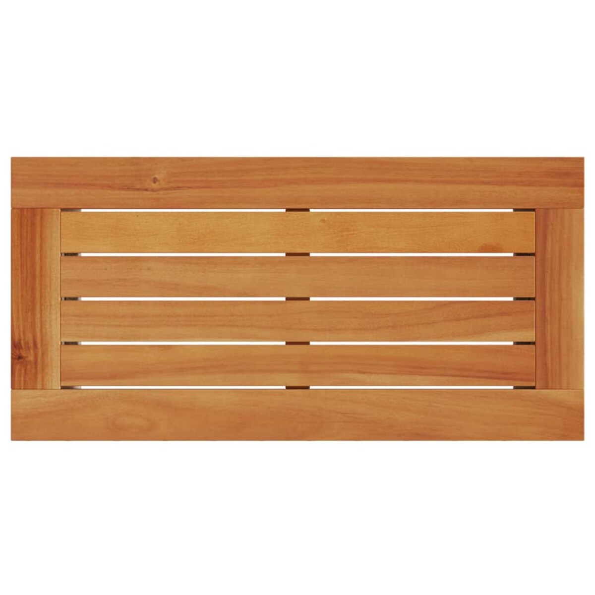 vidaXL Stolik ogrodowy z drewnianym blatem, szary, 58x27,5x55 cm