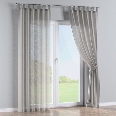 Zasłona na szelkach 1 szt. 130x260 jasno beżowy