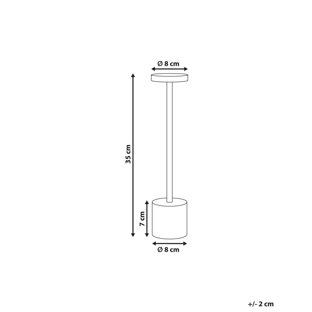 Bezprzewodowa lampa stołowa LED LIZANDRO Ze ściemniaczem Metal Złoty