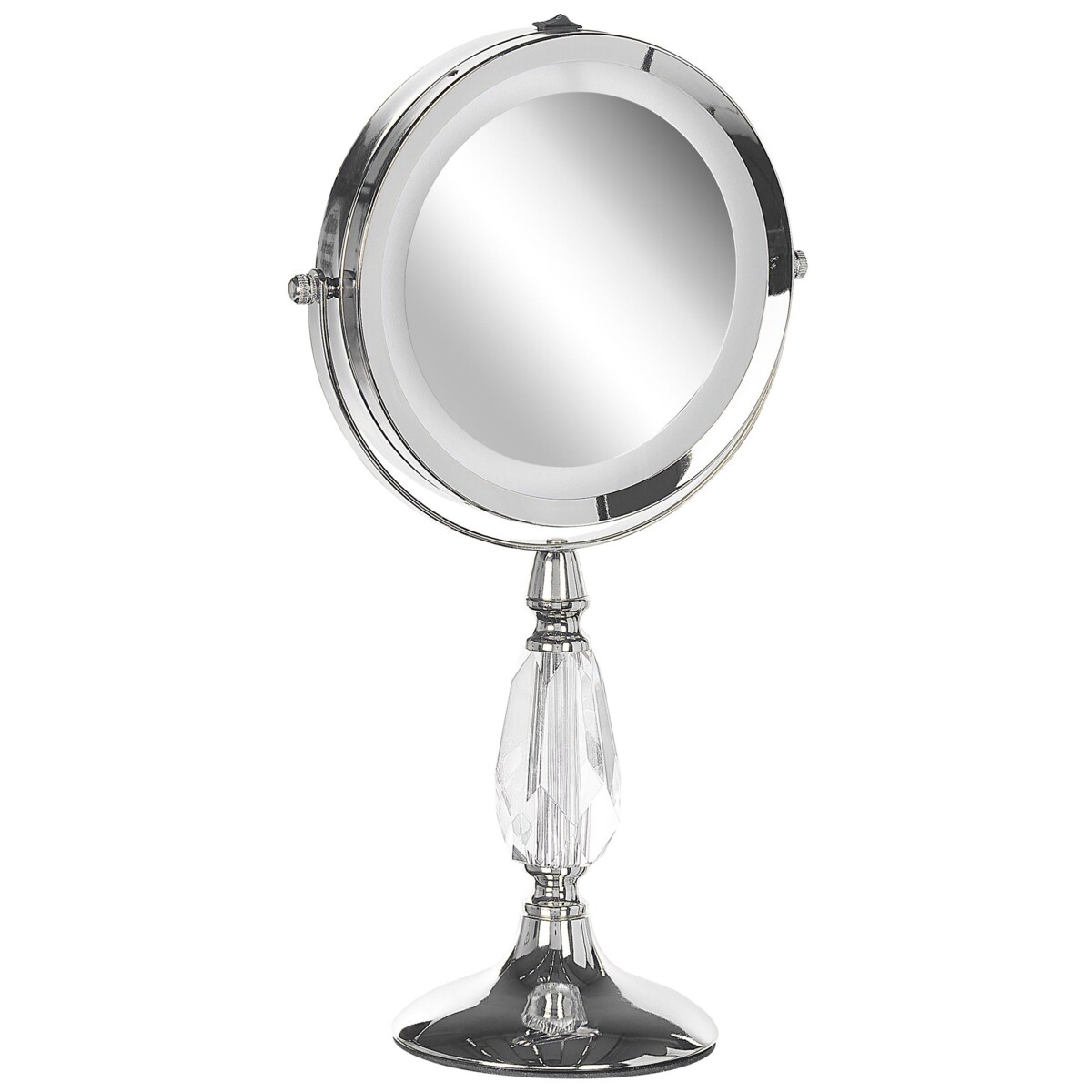 Lusterko kosmetyczne LED ø 18 cm srebrne MAURY