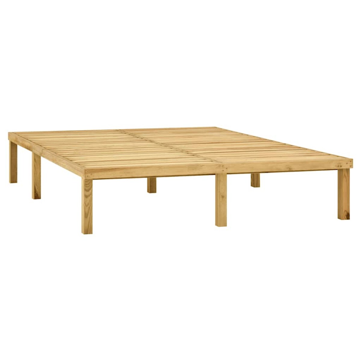 vidaXL Leżak podwójny, impregnowane na zielono drewno sosnowe