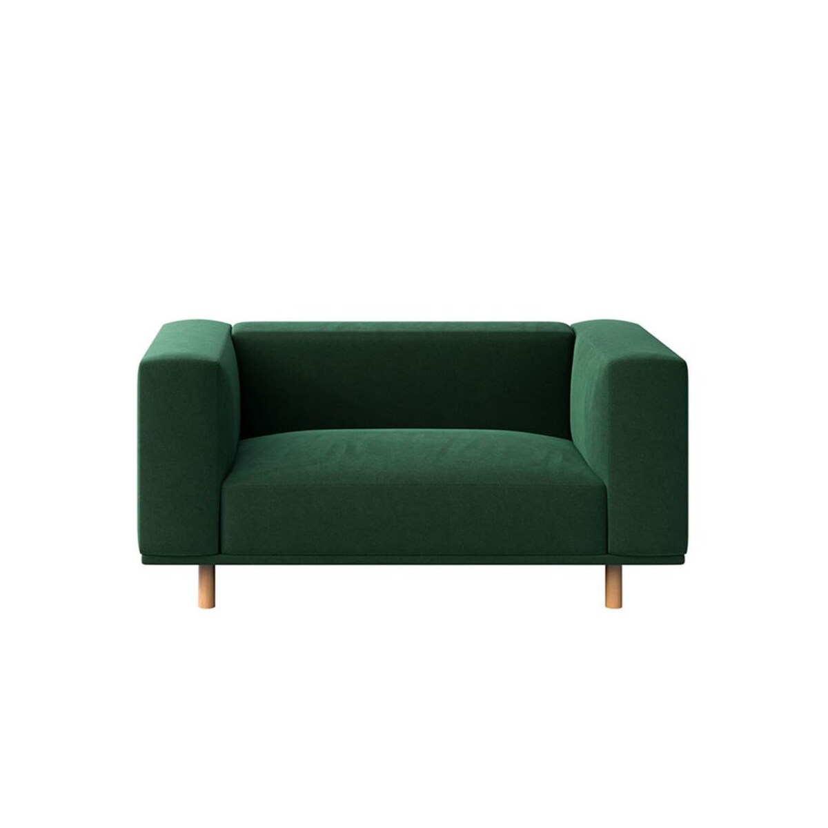 Kukumo sofa 2 osobowa Ciemnozielona