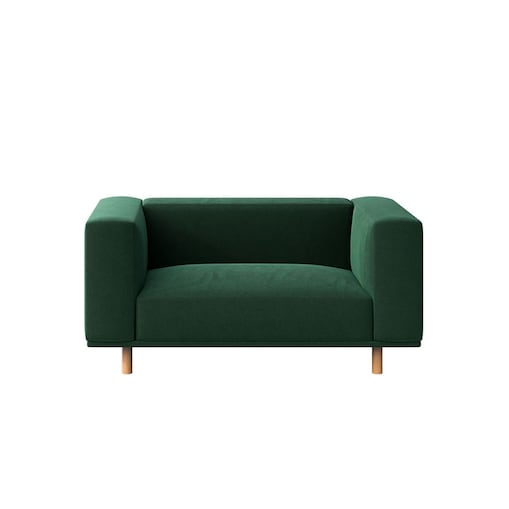 Kukumo sofa 2 osobowa Ciemnozielona