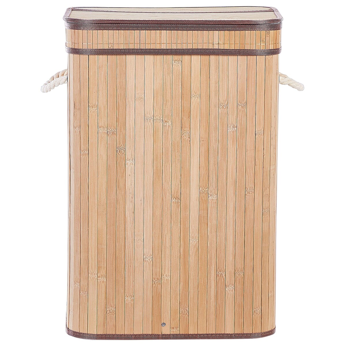 Kosz bambusowy z pokrywą jasne drewno KALUTARA
