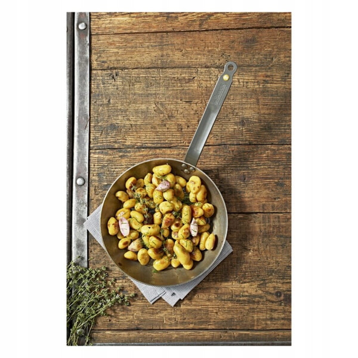 Patelnia indukcja ze Stali Węglowej De Buyer 32 cm