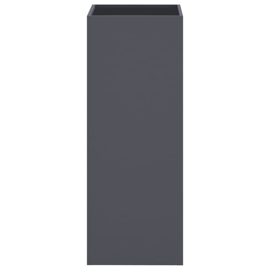 vidaXL Donica, antracytowa, 32x29x75 cm, stal