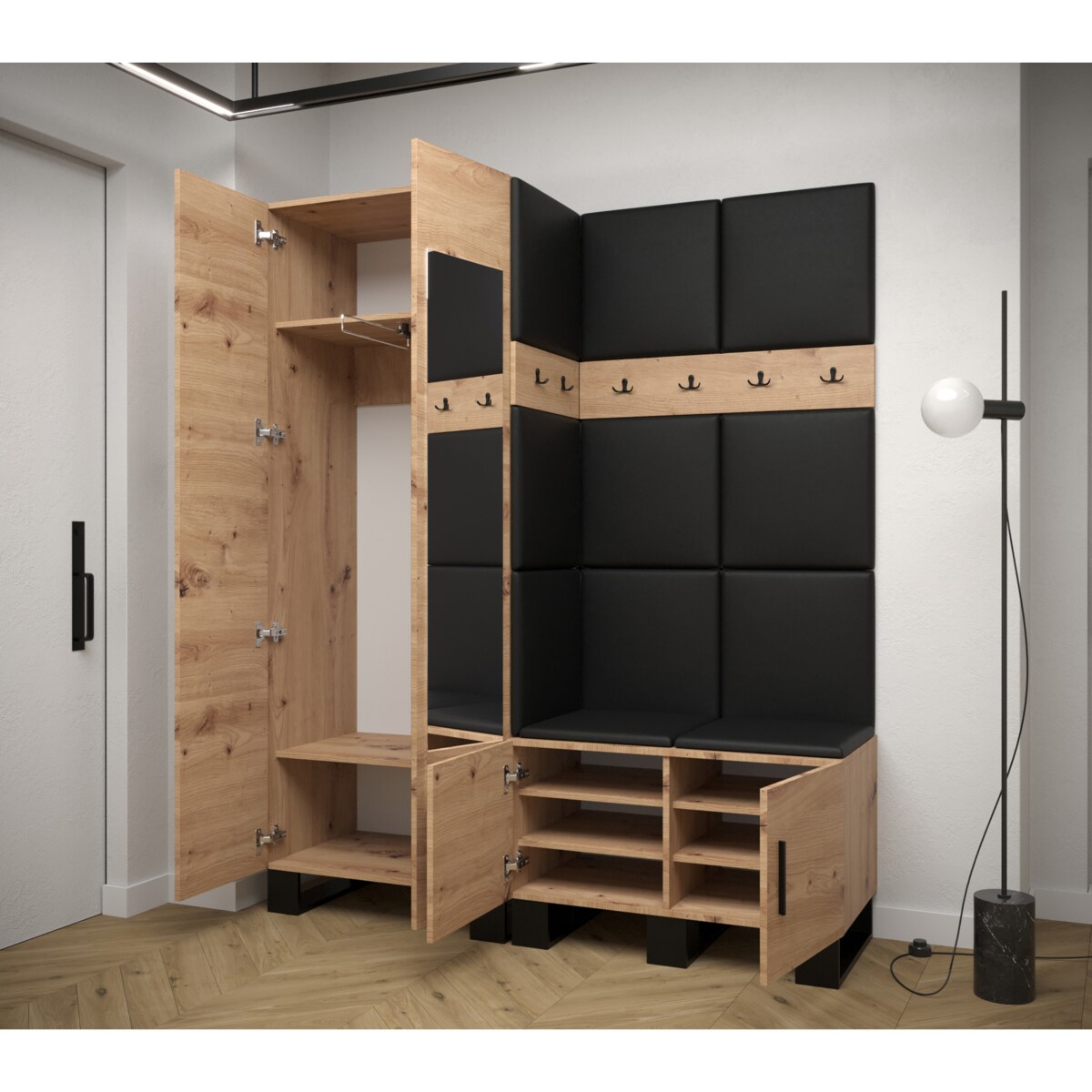 Garderoba do przedpokoju Abiks ARTIN 14 artisan+manila16