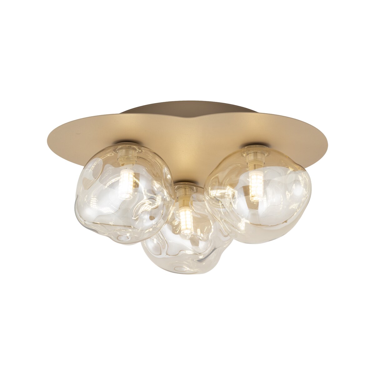 Lampa sufitowa TK Lighting LAVA SABIA 11454 beżowo-koniakowa 3xG9 nowoczesna