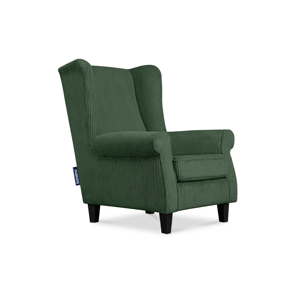 KONSIMO MILES Fotel, kolor Zielony