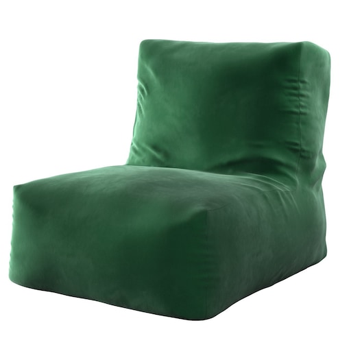 Pufa- fotel, butelkowa zieleń, 67 x 31 x 75 cm, Velvet