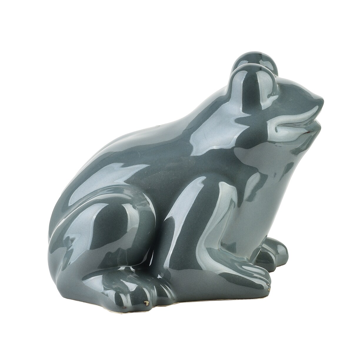 MAVE BLUE Figura żaba ceramiczna 21x22x17cm