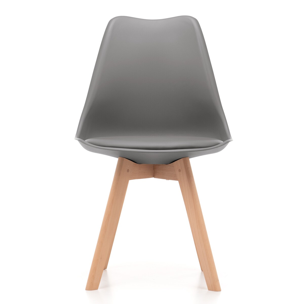 Krzesło skandynawskie do salonu jadalni kuchni nowoczesne DUBLIN szary