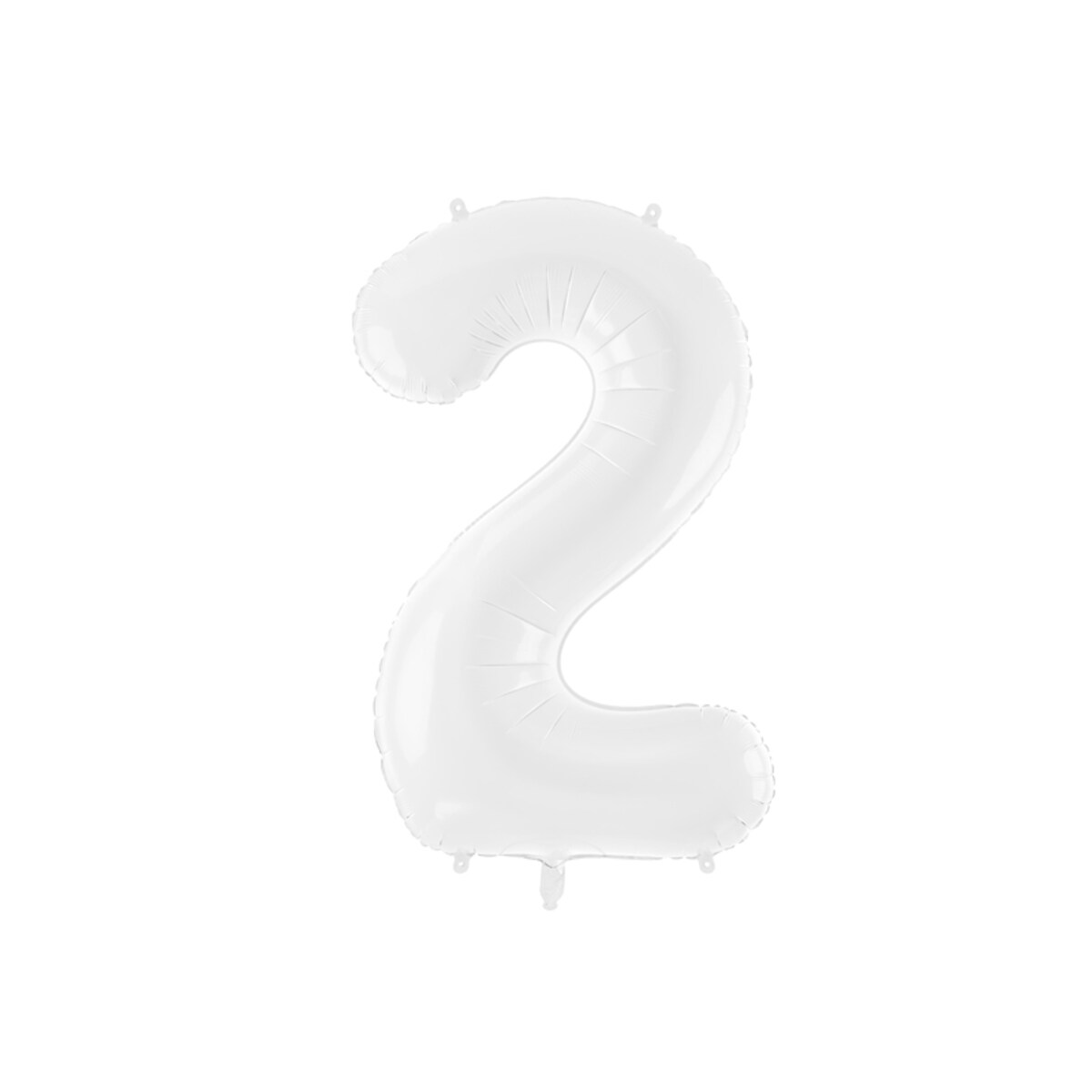 Balon foliowy Cyfra ''2'', 86 cm, biały