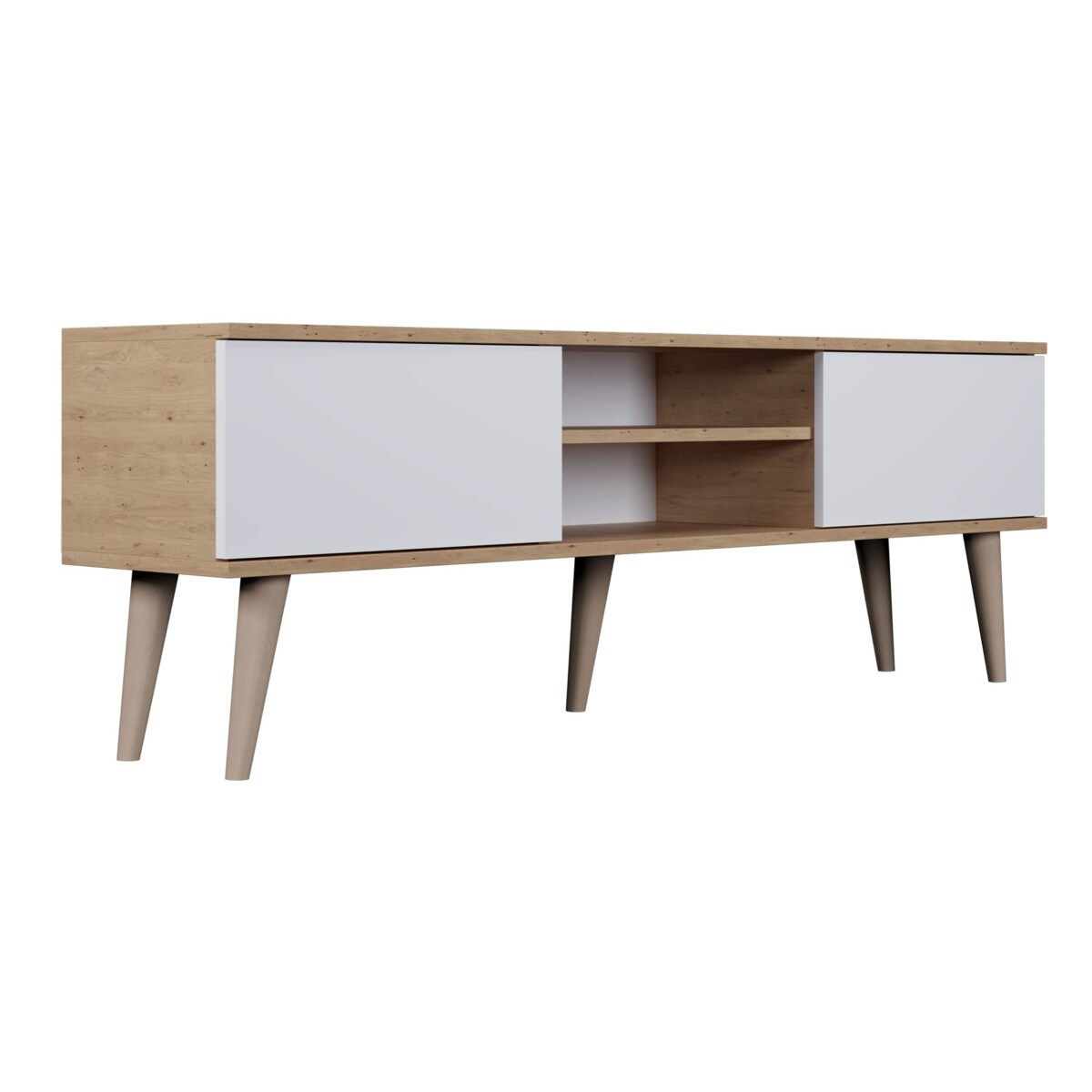 Szafka RTV Toronto 160 dąb artisan & biały