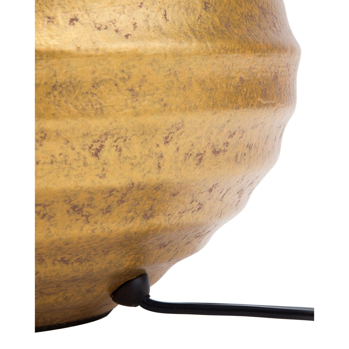 Lampa stołowa ceramiczna złota KUBAN