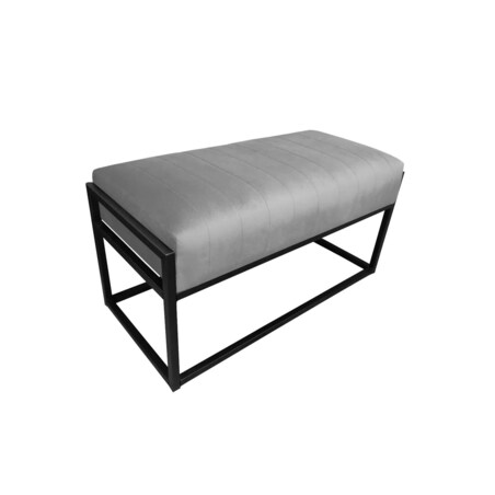 Ławka LILU MG VELVET szara