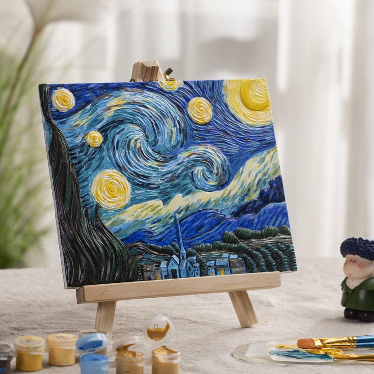 Malowanie 3D - Płaskorzeźba Gwiaździste niebo