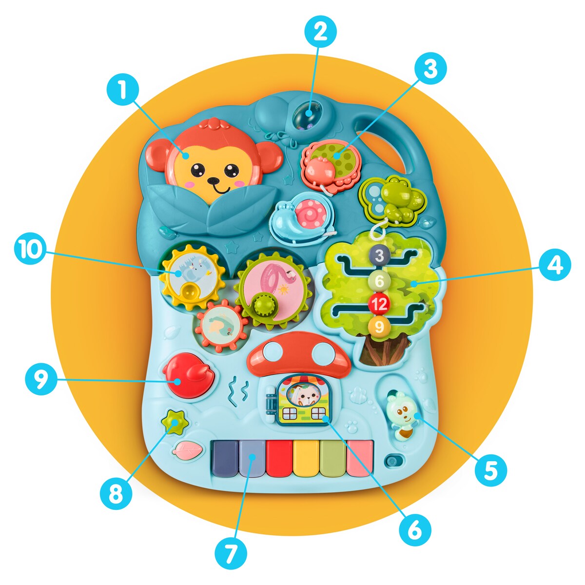 Jeździk dla dziecka interaktywny stolik edukacyjna Ricokids