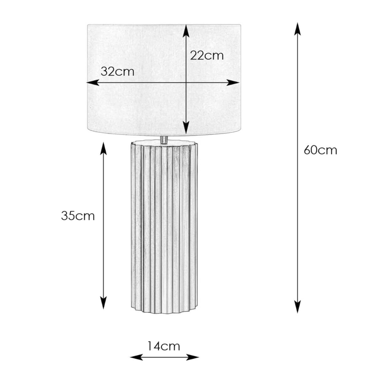 Abażurowa lampka stołowa Hashira 108670 Markslojd metalowa biały czarny