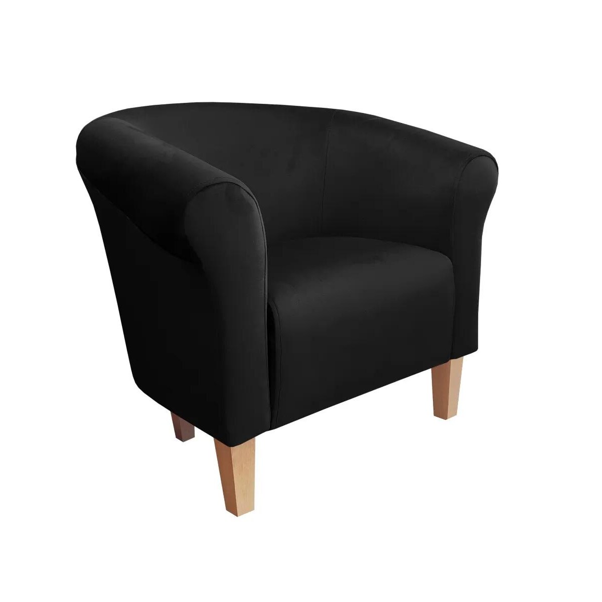 Fotel DRAWA 1 VELVET czarny